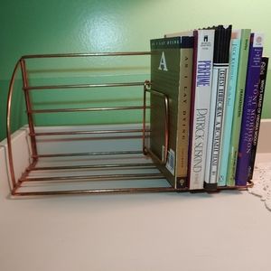 Vintage Metal Book Rack
